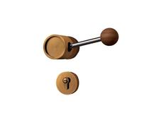 Lkvent Door knobs Door Knob with Lock Interior Keyless Heavy Duty Latch Hardware Interior Locking Door Lock for Bedroom Bathroom Interior(Brass,Magnetic Lock)