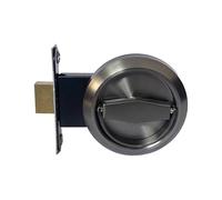 Lkvent Door knobs Door Lockers Doorknobs Ring Doors Pulls Hidden Recessed Install Cup Door Lock Single-Sided Privacy Sliding Locks Interior(Color6)