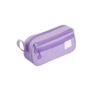 Lkvent Pen case Large Capacity Multi-Layered Pencil Case with Handle Portable Minimalist Pen Bag, for School Office Supplies Large(Lila)