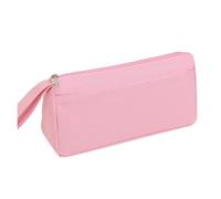 Lkvent Pen case Minimalist Large Capacity Pencil Case Lightweight Portable Zipper Pencil Pouch Office Stationery Organizer Large(Rose)