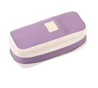 Lkvent Pencil Bag Big Capacity Foldable Pencil Pouch Stationery Organizers School Supplies Makeup Bags Organizer for Office Travel Holder Box Pen Pouch(Lila)