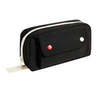 Lkvent Pencil Bag Bread Grid Pencil Case Aesthetic Large Capacity Pencil Bag Compatible with Women Makeup Pouch Back to School Student Supplies Pen Pouch(Nero)