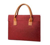 Lkvent shoulder bag Oxford Document Bag with Handle and Meeting Office School Organizer Handbag Briefcase for Carrying Paper Files briefcase(Burgundy,L)