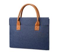 Lkvent shoulder bag Oxford Document Bag with Handle and Meeting Office School Organizer Handbag Briefcase for Carrying Paper Files briefcase(Blu,L)