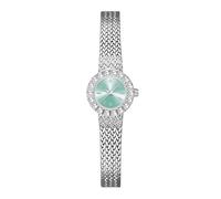 Lkvent Watches Smart 2-Piece Wheat Ear Retro Watch Quartz Watch Simple Waterproof Watch Stainless Steel Mesh Strap Suitable as a Women's Gift Digital(Silver Blue)