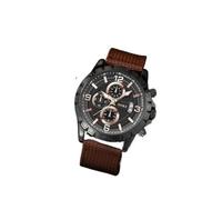 Lkvent Watches Smart 4-Piece Set Watch for Men Sport Waterproof Chronograph Mens Watches Analog Quartz Big Face Business Elegant Gift for Men Digital(Brown,B)