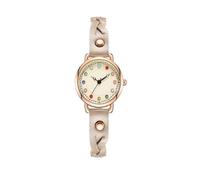Lkvent Watches Smart Colorful Rhinestone Women's Watches Braided Strap Trendy Exquisite Compact Waterproof Bracelet Watch Digital(Beige)