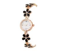 Lkvent Watches Smart Women's Bracelet Watch Waterproof Quartz Flower Shaped Wristwatch Digital Rhinestone Scale Digital(Nero)