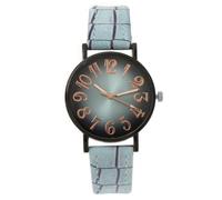 Lkvent Watches Smart Women's Leather Quartz Watch, Leather Strap, Analog Quartz Premium Fashion Wrist Watches Digital(Light Blue)