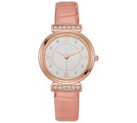 Lkvent Watches Smart Women's Leather Quartz Watch Leather Strap Analog Quartz Watches Premium Fashion Wristwatch Digital(Rose)