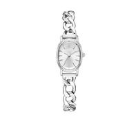 Lkvent Watches Smart Womens Vintage Bracelet Watch Oval Dial Fashion Quartz Watches Perfect for Daily Wear and Special Occasions Digital(Silver White)