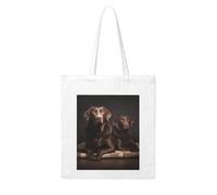 LKVNSWERT Eastern Bluebird Canvas Tote Bag for Women Grocery Shopping Bags Reusable Shoulder Tote Purse Handbags, Brown Labrador Retriever, One Size
