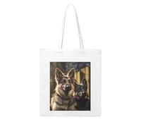 LKVNSWERT Old west guitar Canvas Tote Bag for Women Grocery Shopping Bags Reusable Shoulder Tote Purse Handbags, German Shepherd, One Size