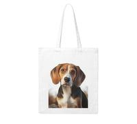 LKVNSWERT Rottweiler dogs tongue head Canvas Tote Bag for Women Grocery Shopping Bags Reusable Shoulder Tote Purse Handbags, Cute Beagle Dog, One Size