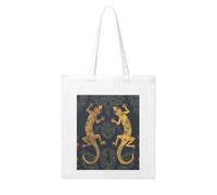 LKVNSWERT Rottweiler dogs tongue head Canvas Tote Bag for Women Grocery Shopping Bags Reusable Shoulder Tote Purse Handbags, Gecko Lizards, One Size