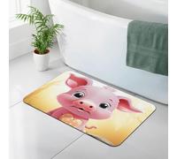 LKVNSWERT Stone Bath Mats for Bathroom Diatomaceous Earth Bath Mat Super Absorbent Floor Mat Smiling Stone Drying Mats Quick Drying Diatomite Shower Mat for Bathtub Pad 15.7x23.6in