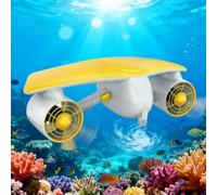 LKVVXTR Underwater Scooter Handheld Underwater Propeller 30-60 Minutes Runtime Two Speed Adjustment 40 Meter Diving Depth Compatible with Sports Cameras for Snorkeling Diving Water Sports (yellow)