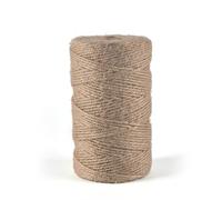 Lkw Ogechi 100m 2mm Heavy Duty Brown Jute Twine Rope, Strong Natural Jute String Rope, Thick Garden Twine String for Crafts, Gardening, Crafting, Packaging, Picture Hanging