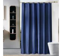 Lkw Ogechi Extra Wide Navy Blue Mildew Proof Shower Curtain 300x200 cm, 200/220/240 CM Drop Waterproof Polyester Bathtub Curtain, Washable Quick Drying Bathroom Shower Curtains, Weighted Hem