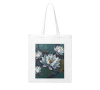 LKWSCGHM Hand Painted Flower Canvas Tote Bag Aesthetic for Women Reusable Grocery Bags Large Cloth Cotton Tote with Handle Foldable Lightweight Shopping Bags Shoulder Bag for Beach Holiday