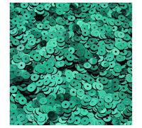 LKXHarleya 20g PVC Loose Hole Sequins, 4mm Flat Round Sequin for Sewing DIY Craft Ornaments Accessories, Dark Green