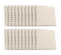 LKXHarleya 20PCS Soft Interlocking Patchwork Mat, 11.81 x 11.81" Plush Puzzle Carpet for Home Floor Decoration, White