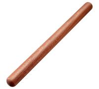 LKXHarleya French Dough Roller, 17.72" Wood Rolling Pin for Pizza Pastry Home Kitchen Baking, Brown