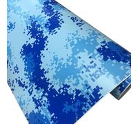 LKXHarleya Self-Adhesive Car Sticker Decal, 7.87"×59.84" Digital Camouflage Wrap Sticker for Bike Motorcycle Console Body Computer Decoration, A
