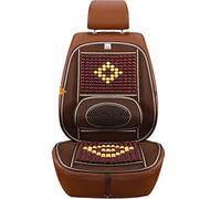 LKXHarleya Summer Wooden Beads Car Seat Cushion Four Seasons Universal Car Ice Silk Comfortable Breathable Massage Cushion Front Row Single Seat Mat