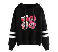 LKY STAR Hazbin Hotel Pullover Hoodie with Long Sleeve Men Women Sweatshirt Jacket Coat