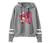 LKY STAR Hazbin Hotel Pullover Hoodie with Long Sleeve Men Women Sweatshirt Jacket Coat