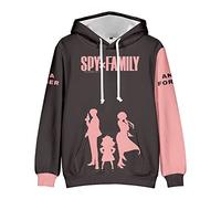 LKY STAR Spy x Family Sweatshirts 3D Printing Hoodies Langarm Hooded Pullover for Boys Girls Anya Forger Anime Cosplay Activewear