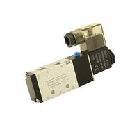 LKYAQJKGQ 4V210-08 4v110-06 M5 Pneumatic Solenoid Air Valve 1/4" 1/8" 3/8" 1/2" inch 2/5 Electromagnetic 4V310-10 12V 24V 110V 220V(Dn6 4v110-06)