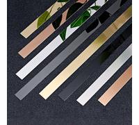 LKYJD 201 Mirror-Like Stainless Steel Sheet Gap Filler, Silver Metal Trim Strip for Wall Oven/Microwave Combo/Range/Cooktop, Self-Adhesive Gap Cover -6mmx10m
