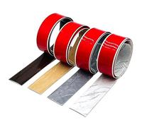 LKYJD Self Adhesive Floor Cover Strip Seam Binder, 1-10m Floor Transition Strip, Vinyl Door Bar Floor Edge Trim Laminate Floor Joining Strip Floor Bar Flat Divider Strip(C,8m(26.25ft)-W4cm)