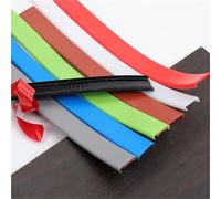 LKYJD TPE Edge Banding Tape 12m Self-Adhesive Flexible Furniture Edging, Easy Peel & Stick Waterproof Trim for DIY Home Improvement(Yellow,U9mm)