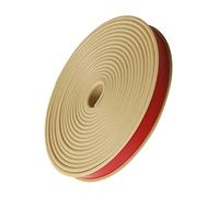 LKYJD U-Shape Flexible Edge Banding Self Adhesive, Waterproof Furniture Edge Molding Trim, Soft TPE Sealing Strip Edging Tape for Cabinet Protection(Beige,15mm-[5m])