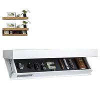 LKYLGYU Hidden Floating Shelf with Secret Compartment Modern Wall Storage Wooden Decor Organizer for Home Office Living Room Discreet Secure Space Saving Design Easy Install