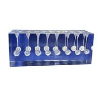 LKYLVEE Dental Endo Root Canal Filling and Cavity Preparation Endodontic Training Blocks Model for Teaching and Study,Clear,15cm