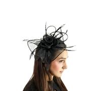 LL Accessories Women's Tear Drop Veil Fascinator in Black LL Accessories Black One Size