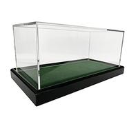 LL-Golf Large universal acrylic display case 22x12x10.5 cm / showcase with green velvet for model car 1:24, 1:32, tennis ball, baseball, 3 golf balls, minifigures, models, clock, minerals