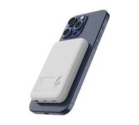 LL TRADER 006 Magnetic Wireless Power Bank 10000mAh Portable Charger Battery Pack Compatible with MagSafe for iPhone 12/13/14/15 Series (White)2024
