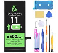 LL TRADER Battery for iPhone 11, 6500mAh High-capacity Lithium Polymer battery with repair tools