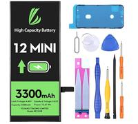 LL TRADER Battery for iPhone 12 Mini 3300 mAh Internal Battery Replacement for iPhone 12 Mini with All Repair Tools