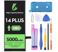 LL Trader Battery for iPhone 14 Plus, 5000mAh High Capacity Lithium Polymer Battery with Repair Tools