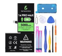 LL Trader Battery for iPhone 14 Pro Max, 5000mAh High Capacity Lithium Polymer Battery with Repair Tools