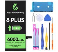 LL TRADER Battery for iPhone 8 Plus, 6000mAh High Capacity Lithium Polymer Battery with Repair Tools