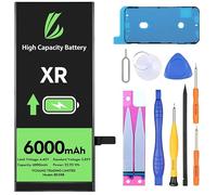 LL TRADER Battery for iPhone XR, 6000mAh High Capacity Lithium Polymer Battery with All Repair Tools