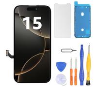 LL TRADER Display for iPhone 15 LCD 6.1 Inch Screen Replacement FHD Touchscreen 3D Touch Digitizer Frame Assembly and Repair Kits 20251