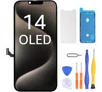 LL TRADER OLED Screen for iPhone 14 6.1 inch, FHD Replacement Screen, 3D Touch Screen, Digitizer, Mounting Frame and Repair Kits 2026